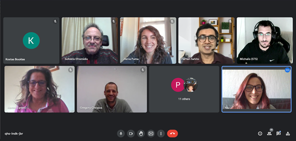 screenshot from the 4th virtual project plenary meeting