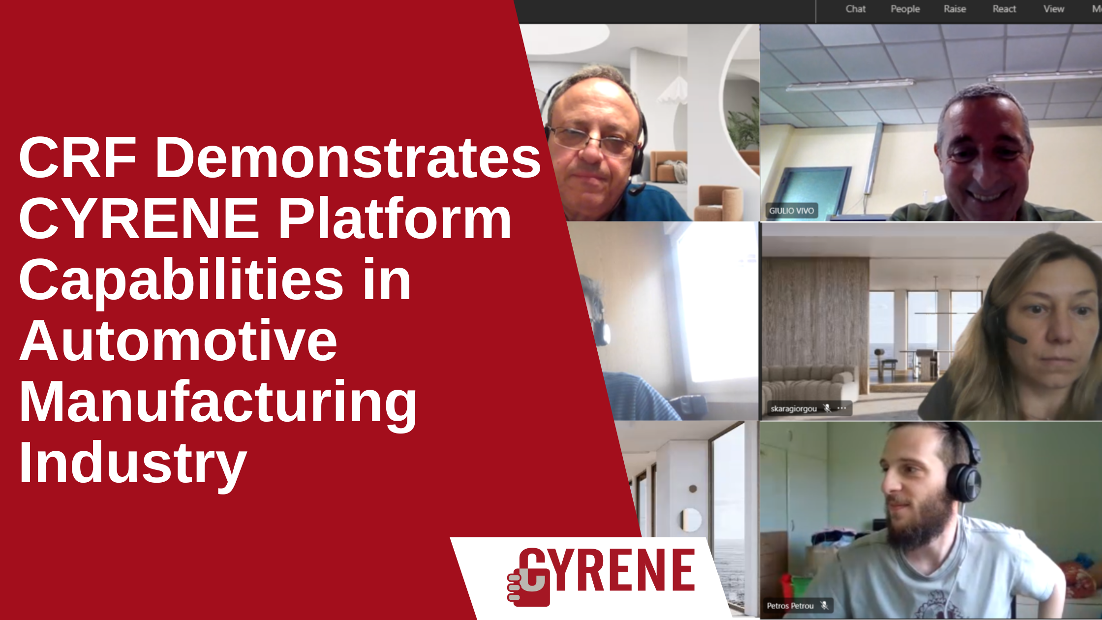 Read more about the article CRF Demonstrates CYRENE Platform Capabilities in Automotive Manufacturing Industry