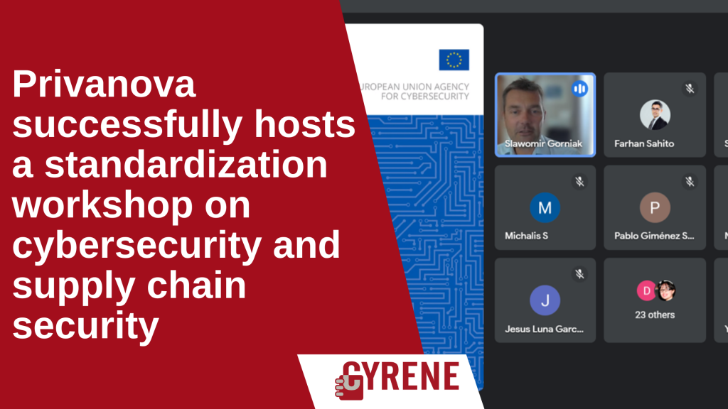 PRIVANOVA successfully hosts standardization workshop on cybersecurity and supply chain security